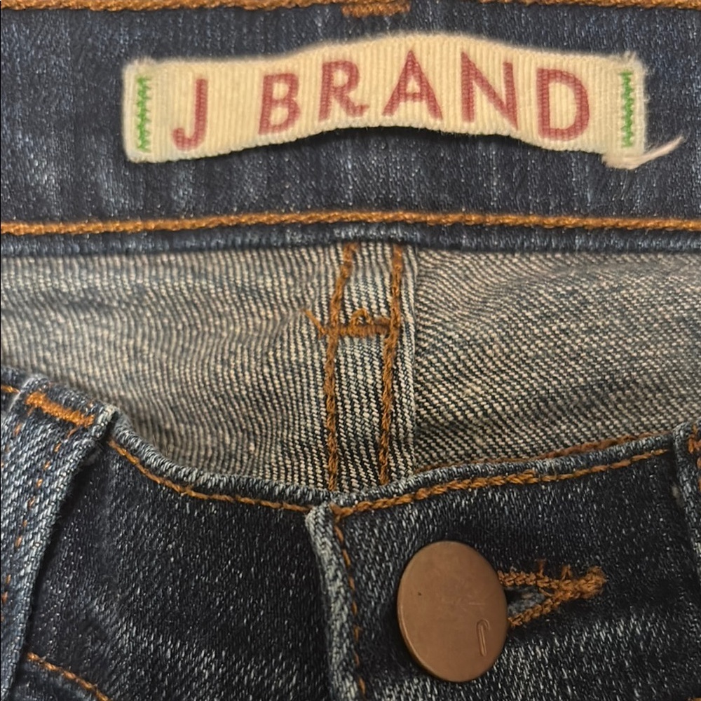 New J Brand Blue Denim Jeans 24 - Picture 3 of 6